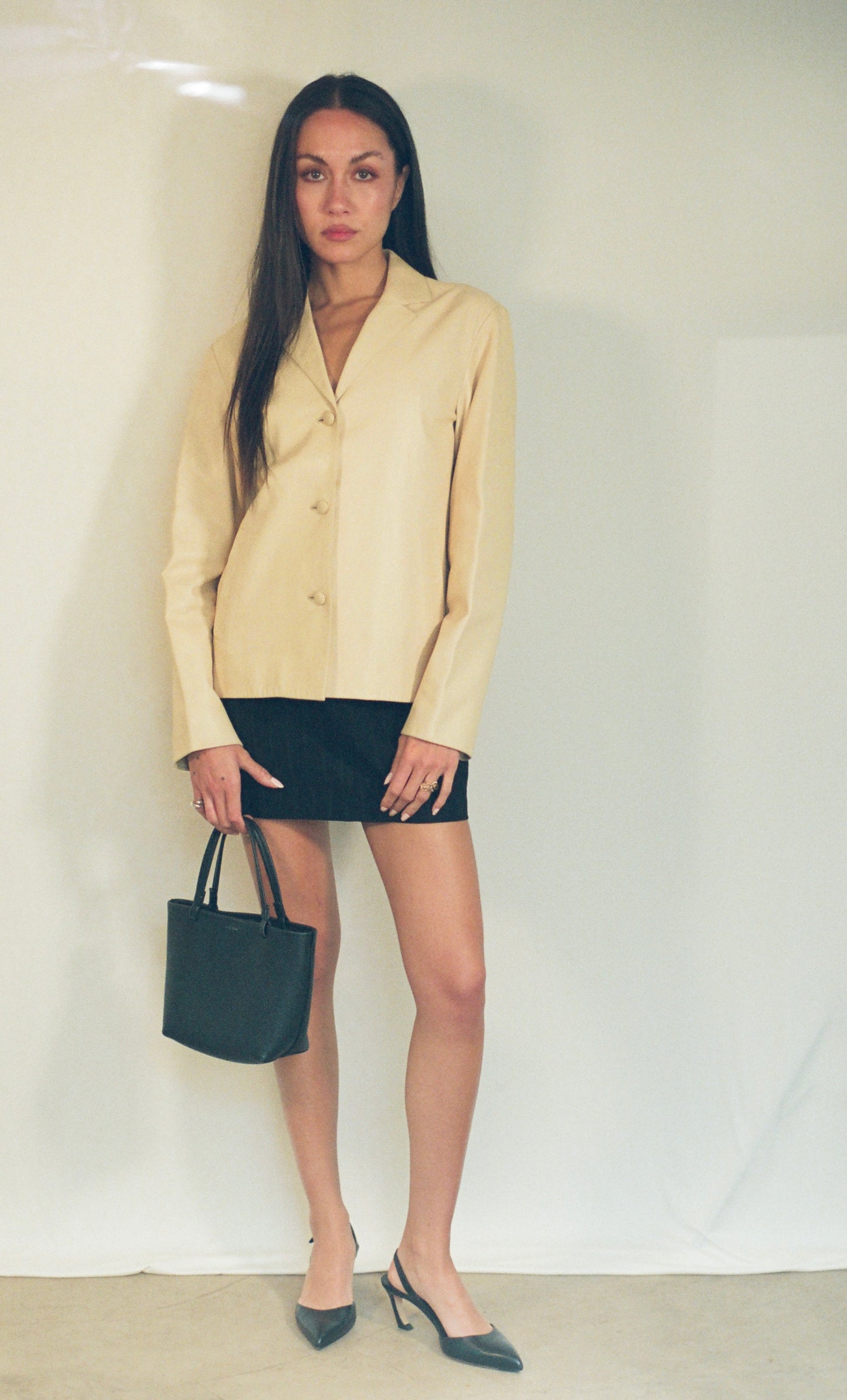 PRADA BUTTER LEATHER JACKET