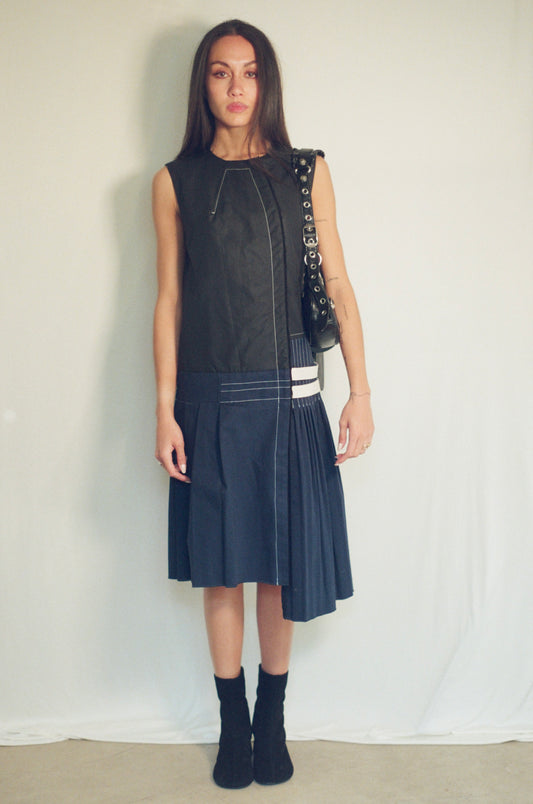 PACO RABANNE PLEATED DRESS