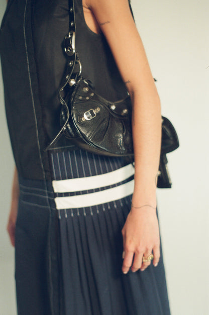 BALENCIAGA LE CAGOLE BLACK STUDDED BAG