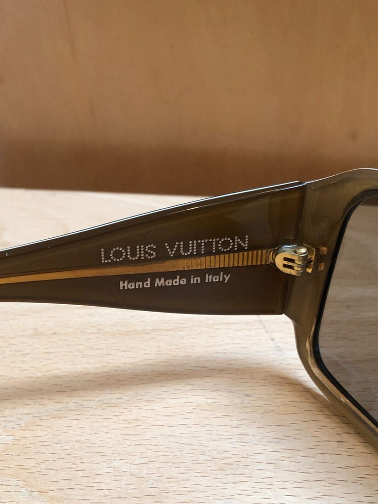 LOUIS VUITTON Mahina Z0173W Ivory Monogram Brown Large Wrap Square Sunglasses