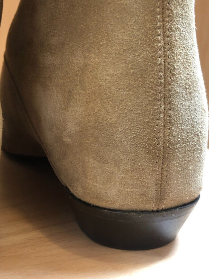 ISABEL MARANT Skarlet Taupe Beige Camel Suede Leather Flat Knee High Boot 38