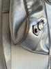 BALENCIAGA Velo Silver Motocycle Small Stud Leather Shoulder Tote Bag Purse