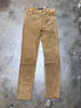 RALPH LAUREN NWT $1,300 Polo Khaki Tan Suede Leather Stretch Skinny Pant Jeans 0