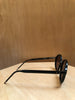 THOM BROWNE TB-500 Circular Round Frame Black Tip Accent Glasses Sunglasses