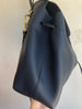 MANSUR GAVRIEL	Soft Lady Large Navy Flap Calfskin Leather Shoulder Bag Purse