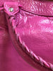 BALENCIAGA The First 2Way Pink Patent Leather Silver City Classic Bag Purse