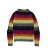 MARNI Multicolor Rainbow Stripe Print Intarsia Knit Mohair Wool Sweater 38/2