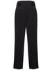 TOTEME NWT Black Double Pleated Cotton Straight Leg Ssense Pant Trouser 38/6