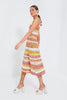 ULLA JOHNSON NWT $700 Gaia Agate Multicolor Knit Sleeveless Midi Dress P/XS