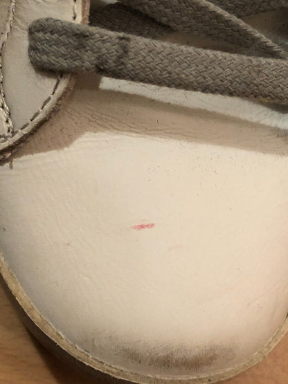 GOLDEN GOOSE Superstar White Sprayed Paint Pink Low Top Leather Women Sneaker 38