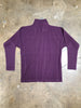 ISSEY MIYAKE HOMME PLISSE Mens Purple Pleat Long Sleeve High Neck Zip Jacket 3/M