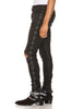 AMIRI $1300 Men's Rough Black Side Studded Silver Broken Slim Skinny Jean 32