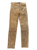 RALPH LAUREN NWT $1,300 Polo Khaki Tan Suede Leather Stretch Skinny Pant Jeans 0