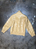 DRIES VAN NOTEN $1200 Mens Vina Hay Yellow Crinkle Hooded Rain Coat Jacket S