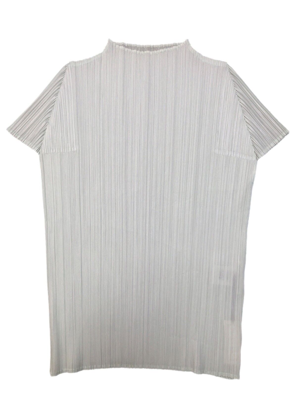 PLEATS PLEASE ISSEY MIYAKE Seafoam Mint Light Green Plisse Short Sleeve Top 4/L
