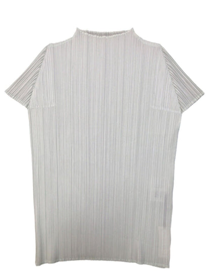 PLEATS PLEASE ISSEY MIYAKE Seafoam Mint Light Green Plisse Short Sleeve Top 4/L
