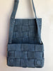 BOTTEGA VENETA Cassette Light Blue Jean Denim Woven Crossbody Shoulder Bag Purse