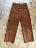 LEMAIRE $500 Cigar Brown High Waisted Womens Straight Leg Denim Pant Jeans 38/6