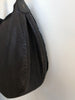 HENRY BEGUELIN Sella Horse Pony Calf Hair Black Leather Hobo Saddle Bag Purse