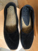 SAINT LAURENT Men's Black Suede Slip On Flat Espadrille Sandals 43/9-9.5