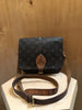 LOUIS VUITTON 2008 Monogram Cartouchiere 22 Canvas Leather Crossbody Bag Purse