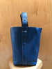 PROENZA SCHOULER Sullivan White Label Blue Leather Bucket Shoulder Bag Purse