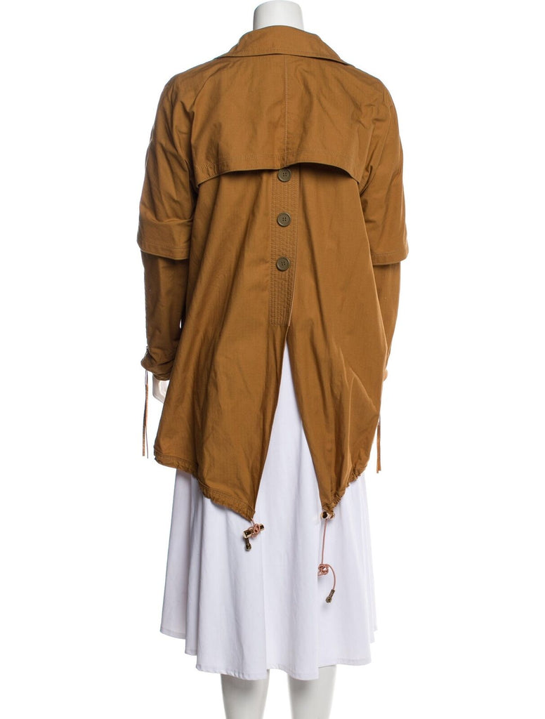 LOUIS VUITTON 2010's Marc Jacobs Camel Brown Cotton Utility Coat Jacket 38/6