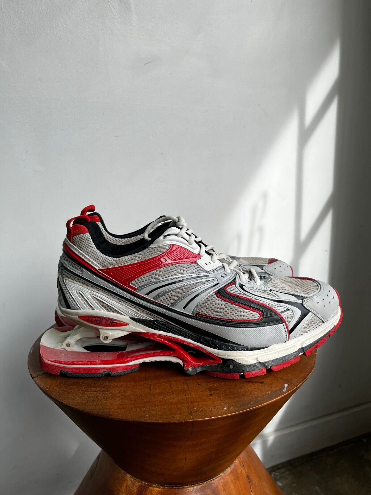 BALENCIAGA Men's X Pander White Silver Red Black Tricolor