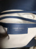 MANSUR GAVRIEL	Soft Lady Large Navy Flap Calfskin Leather Shoulder Bag Purse