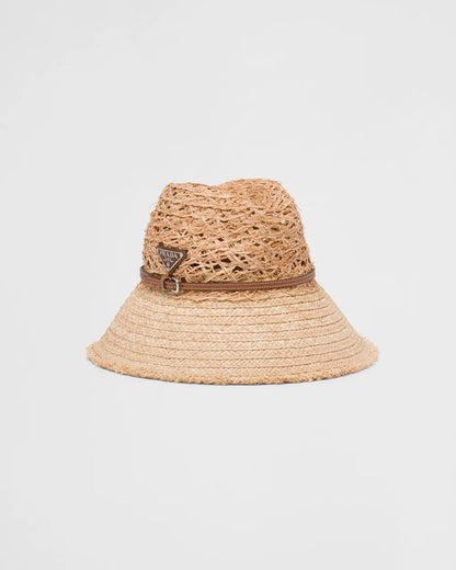 RAFFIA TALL BUCKET HAT