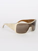 LOUIS VUITTON Mahina Z0173W Ivory Monogram Brown Large Wrap Square Sunglasses