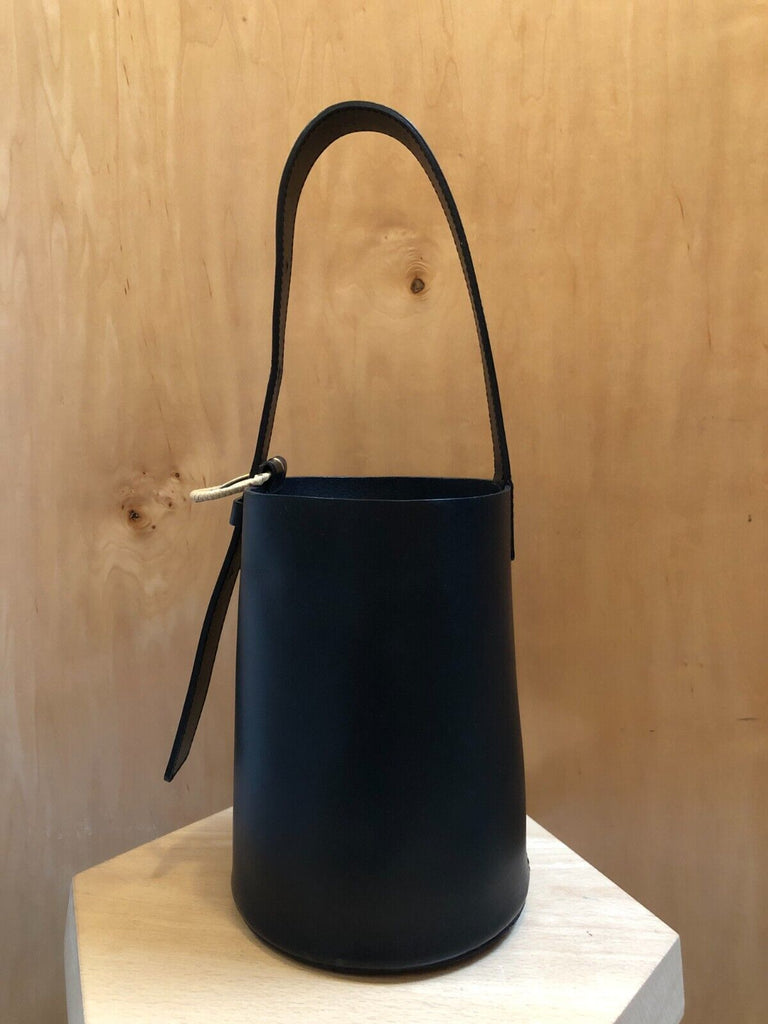 CRESCIONI Dune Black Mini Small Ssense Garmentory Leather Bucket Bag Purse