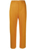 ISSEY MIYAKE PLEATS PLEASE Plissé Orange High Waist Cropped Straight Leg Pant 4