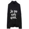 ZADIG & VOLTAIRE Alma Je Ne Sais Quoi Black Knit Wool Turtleneck Sweater M