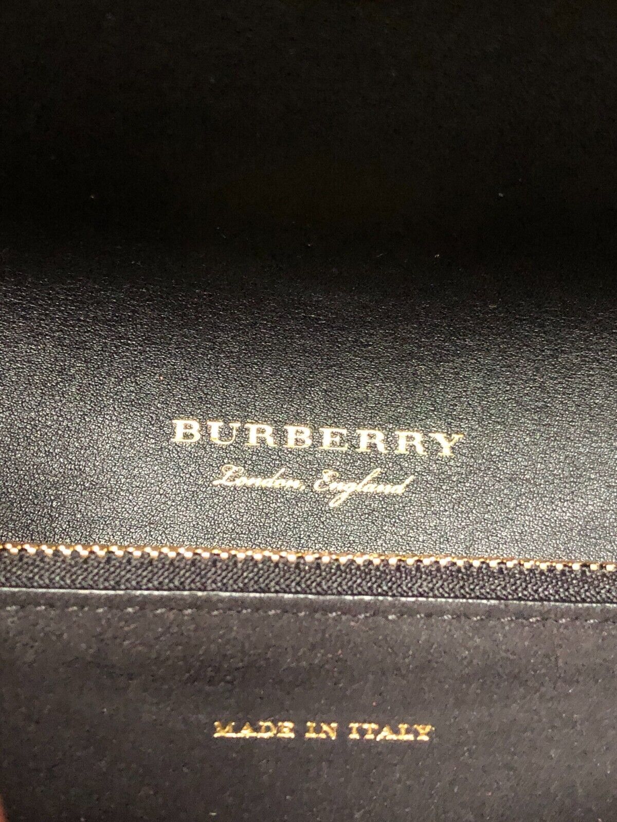 BURBERRY The Small House Nova Check Buckle Sea Green Leather Shoulder Bag Purse