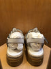 PRADA	White Tyre Sole Strappy Fisherman Leather Platform Espadrille Sandal 38.5