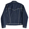 DRIES VAN NOTEN Mens Indigo Blue Studded Long Sleeve Trucker Jean Denim Jacket M