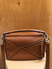 LOEWE $3500 Puzzle Small Brown Camel Tan Leather Patchwork Shoulder Bag Purse