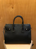 SAINT LAURENT YSL Black Nano Sac De Jour Pebbled Leather Silver Mini Bag Purse