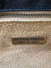 BOTTEGA VENETA Vtg Black Intrecciato Woven Leather Flap Knot Shoulder Bag Purse