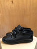 CHANEL 2008 Lagerfeld Cruise Black Patent Leather Cap Toe Mid Top Sneaker 36.5