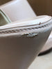 BOTTEGA VENETA Lagoon Macaroon Peach Leather Platform Wedge Sandal Slide Mule 38