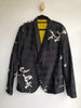 HAIDER ACKERMAN Men's Leontis Silk Black Jacquard Floral Print Jacket Blazer 54