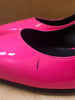 PRADA NEW Neon Hot Pink Patent Leather Kitten Toe Slingback Sandal Pump Heels 41