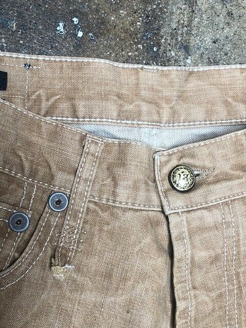 R13	Drop Denim Kurtis Khaki Wash Tailored Jeans 26