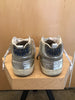 GOLDEN GOOSE Midstar Silver Metallic High Top Leather Gray Suede Star Sneaker 40