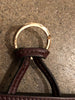 THE ROW NWT Annette Brown Leather Coin Keychain Crossbody Card Holder Bag Purse