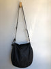 HENRY BEGUELIN Sella Horse Pony Calf Hair Black Leather Hobo Saddle Bag Purse