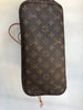 LOUIS VUITTON Neverfull Brown Canvas Monogram Print Shoulder Bag Tote Purse