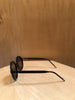 THOM BROWNE TB-500 Circular Round Frame Black Tip Accent Glasses Sunglasses